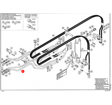 268879 Przewód hydrauliczny...