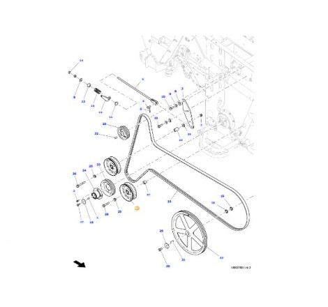 ACW1690310 Koło pośrednie AGCO