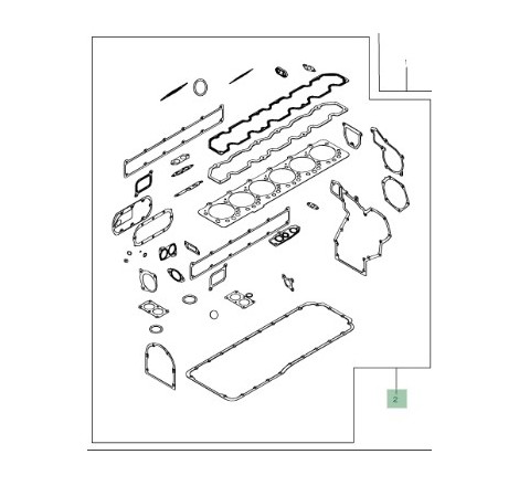 RE527549 Zestaw uszczelek...