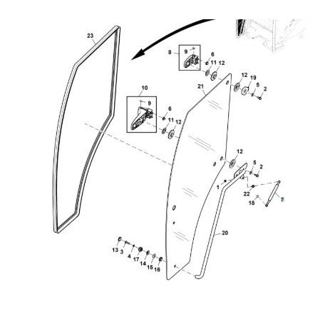 AL174358 Siłownik gazowy...