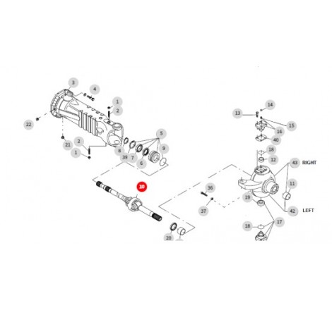 943483 Wałek napędowy John...