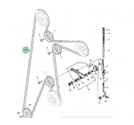 HXE51300 Pas klinowy John...